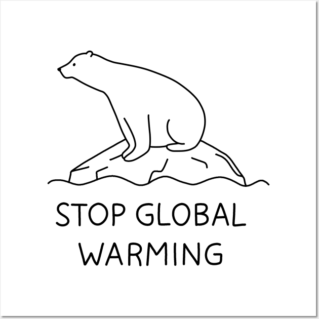 Global Warming - Polar bear Wall Art by valentinahramov